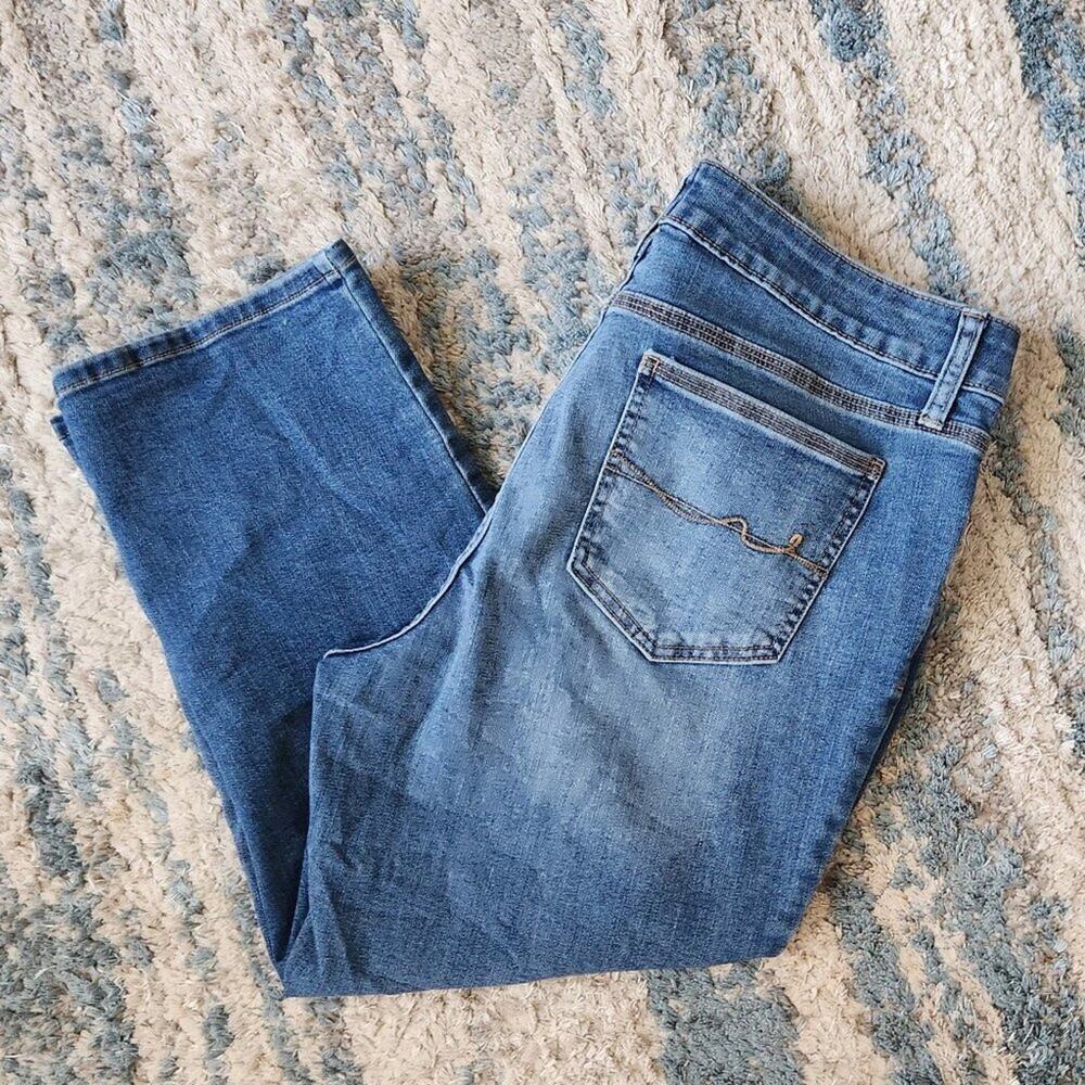 St John's Bay Ankle Jeans GUC sz 14 - Picture 2 of 9